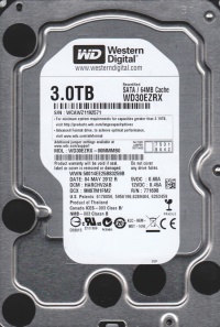 WD 3TB WD30EZRX INTELIPOWER 64MB SATA3 6Gbit/sn RECERTIFIED HDD - 1